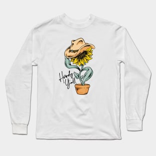 Howdy Y'all Sunflower Long Sleeve T-Shirt